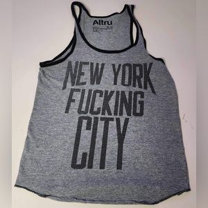 New York F**ing City Gray Tank Top Women’s Sz XS